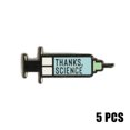 thumbnail image 3 of CAROOTU Thanks Science Vaccine Syringe Mini Pin Badge Support Gift Hard Enamel Lapel Pin 1.1" for Bag Jacket, 3 of 7