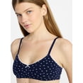 thumbnail image 4 of No Boundries Women's Cotton Jersey Triangle Bralette, Sizes XS-XXX, 4 of 6