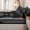 Black White, variant on Homewish Brush Stroke Stripes Zipper Twin Comforter Sets with Fitted Sheet and 2 Pillowcases,Modern Abstract Pattern Zipper Bedding Set For Adults,Reversible,4pcs
