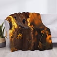 thumbnail image 3 of Uemuo Sunset Sunflower Cow Printed Throw Blanket for Couch, Fluffy Fuzzy Blankets for Bed, Sofa, Cozy Flannel Faux Fur Blanket-, 3 of 6