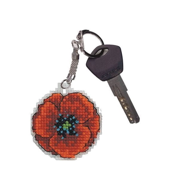Pendant - poppy Counted cross stitch kit 8082A