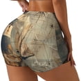 thumbnail image 1 of Fotbe Vintage Nautical Lighthouse Shorts Sin Costuras – Shorts Deportivos de Cintura Alta para Mujer, Elásticos para Gimnasio, Yoga, Running o Ciclismo-X-Large, 1 of 8