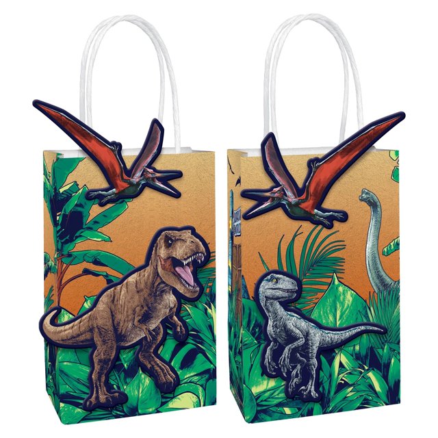 Bolsa de papel Amscan Multicolor Jurassic World Into the Wild