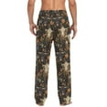 thumbnail image 3 of joogoo Men's Pajama Pants Highland Cows Flower Soft Long Sleep Lounge Pjs Bottoms S, 3 of 7