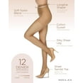 thumbnail image 3 of Melas Women's 12 Denier Crystal Sheer Longline Shaper Pantyhose - Womens - Female, 3 of 7