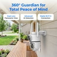 thumbnail image 4 of Outdoor Security Camera, Dual Lens 2MP+2MP Wi-Fi 6 Pan-Tilt, IP65 Weatherproof, 20m IR Night Vision & 2-Way Audio, 4 of 12
