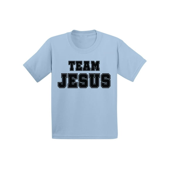 Awkward Styles Christian Shirts for Girls Black Jesus T-Shirt for Children Team Jesus Toddler T-Shirt for Kids Christian Shirt for Boys Christian Gifts for Little One Jesus Clothing for Children