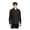 Deep Black, variant on Unisex Long Sleeve Twill Overshirt | Long Sleeve Shacket with Pockets for Men & Women, Button Up Jacket - Light Anchor Grey Heather 3XL