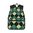 thumbnail image 1 of Easygdp Green Squares for Casual Laptop Backpack, Backpack for School, Travel, Business, 1 of 6