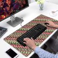 thumbnail image 2 of Long Mouse Pads for Desk,Red and Green Christmas Striped Pattern Desk Mats on Top Of Desks, Desk Mouse Pad Extra Large with 3mm Non-Slip Base and Stitched Edge for Gaming,Office,Work,Home 31.5x15.7in, 2 of 5