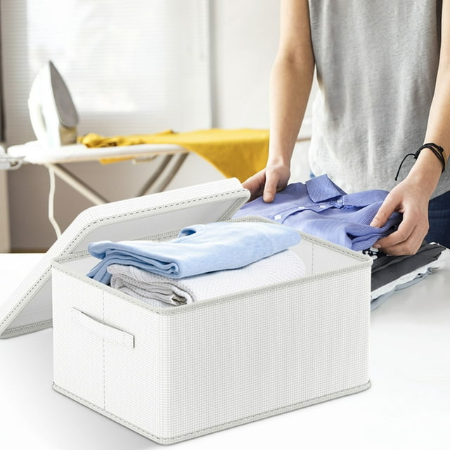 Dvkptbk Organization and Storage Clothes Sorting and Storage Box, Large Size Clothes Storage Box, PVC Foldable Wardrobe Sorting Box, Household Storage Box Apartment Essentials on Clearance