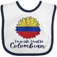 thumbnail image 3 of Inktastic I'm So Cute, I Must Be Colombian Sunflower Boys or Girls Baby Bib, 3 of 4