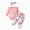 Z123-Pink, variant on Cdudpw Newborn Baby Girl Clothes Ruffle Romper Floral Pants Headband Set(Z123-Light Purple)