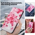 thumbnail image 7 of Case for Motorola Moto E22 Case Wallet with Card Holders - Lovely Colorful Pattern PU Leather Flip Phone Case TPU Shell Folio Cover Women Men for Motorola Moto E22 Cherry Blossoms, 7 of 7