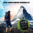 thumbnail image 3 of : Camping Cookware Set Campfire Cooking Utensils Folding Cookset Outdoor Hiking Backpacking Pot Bowls Mesh Carry Bag, 3 of 8