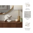 thumbnail image 5 of Marble Knot Sculpture for Living Room Decor - Home Tabletop Accent for Bathroom, Office, Shelf, Entryway, and Console Display - Intertwined Stone Ornament for Coffee Table Decor - 6", White, 5 of 12