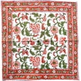 thumbnail image 5 of Rastogi Handicrafts Hand Block 100% Cotton Indian Style Theme Dining Table Mats and Napkins Set of 6 Place-mats Runners (Orange 1), 5 of 6