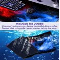 thumbnail image 3 of Large Extended Gaming Mouse Pad with Stitched Edges, Non-Slip Waterproof Rubber Base Mouse Pad for Office, Computer, Keyboard, Laptop and Home Desk Pad 35.4 x 15.7 x 0.12 Inch (Colorful Starry Sky), 3 of 6