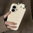thumbnail image 4 of Cute 3D Cartoon Lying Cat Fish Lychee Pattern Leather Phone Case For iPhone 16 Pro 15 13 12 11 Pro Max 14 Plus Lovely Soft Cover, 4 of 4