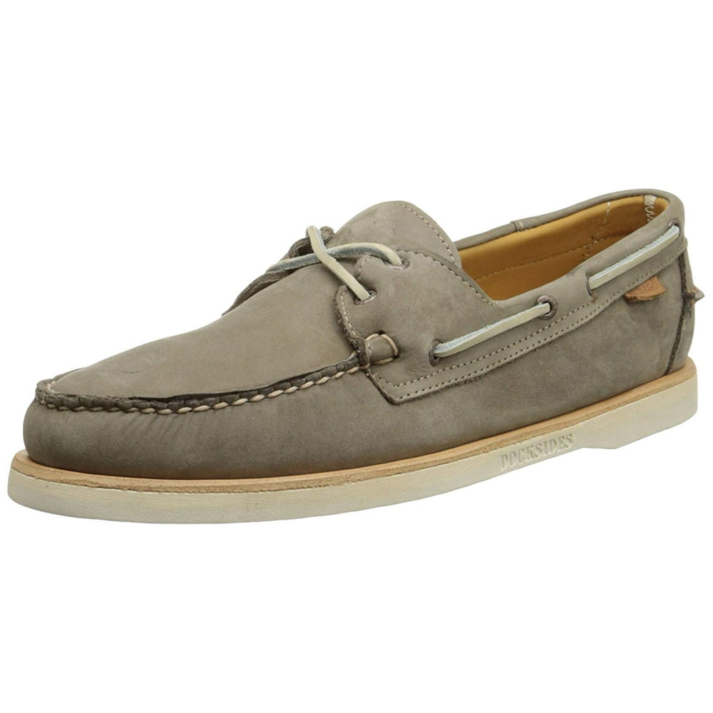 Sebago Sebago Men's Crest Docksides Dark Taupe Boat Shoe Walmart