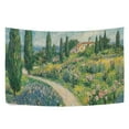 thumbnail image 6 of Yayeee Tapestry Wall Hanging for Bedroom 80" x 60" Living Room Home Wall Art Decor, Art Garden Scene, 6 of 7