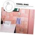 thumbnail image 2 of 3pcs Towel Ring Towel Hanger Decked Accessories Housewarming Coat Hanger Hooks Bathroom Household Towel Hook Hand Towel Hooks Home Supply Hanging Ring Wall-Mounted Stainless Steel, 2 of 5