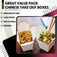 thumbnail image 5 of Green Direct Chinese Take Out Food Boxes with Metal Wire Handle White Pack of 50 Containers, 5 of 6