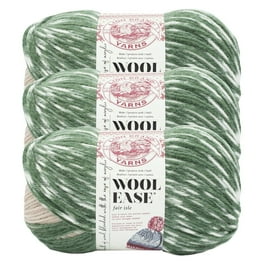 Lion Brand Wool-Ease Thick & Quick Yarn - 3 Pack, Marble Color, 97 Meters Each