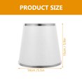 thumbnail image 2 of HEALEEP Lampshade White Cloth Square Soft Light Office Use 1 Piece, 2 of 8