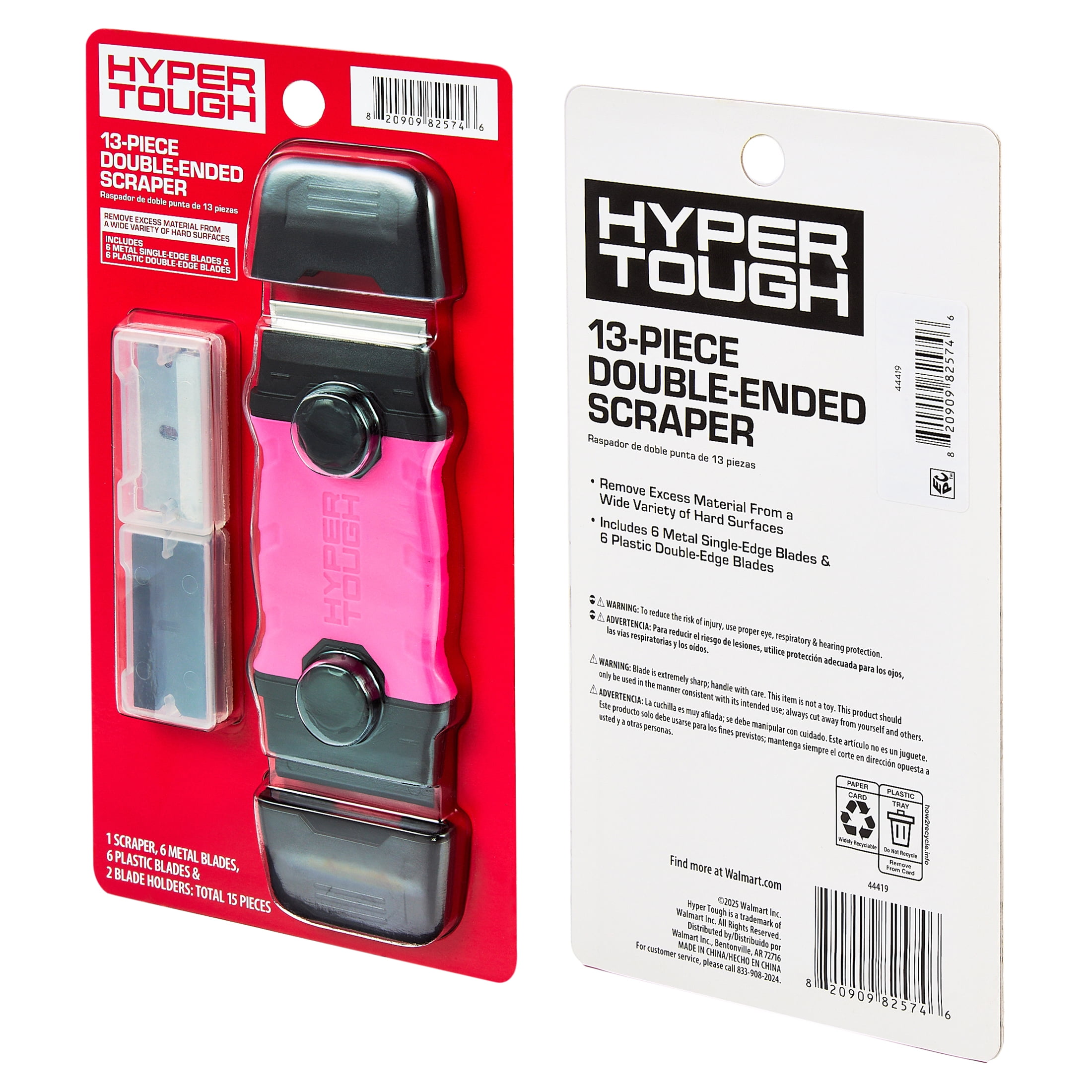 Hyper Tough 13-Piece Double Ended Scraper with Soft Grip Handle
