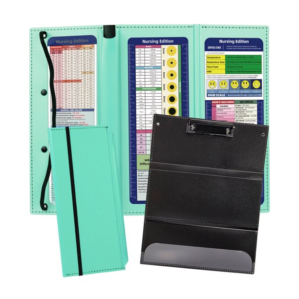 ¡Liquidación! Paquete de 1 portapapeles de plástico Giyblacko para enfermería, plegable, 3 portapapeles plegables con edición de enfermería, portapapeles portátil y ligero para escribir para médicos.