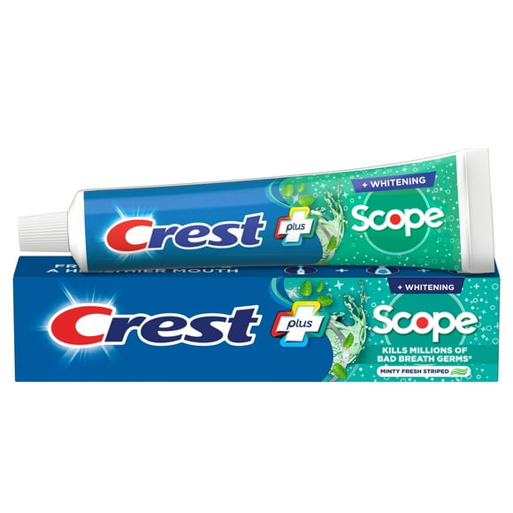 Dentifrice Crest Complete Blanchissant avec Scope, Menthe fraîcheur