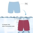 thumbnail image 2 of KAWELL Color Changing Swim Trunks for Men, Boys Quick Dry Sports Shorts, Summer Temperature Color Changing Swim Trunks, 2 of 3