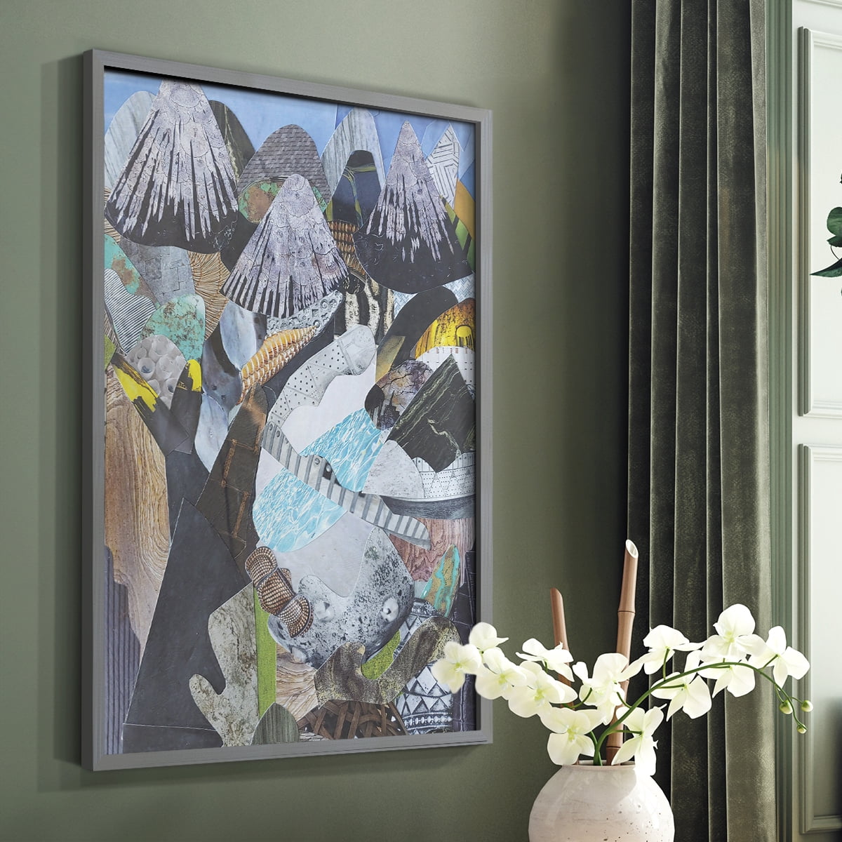 Arizona Highways Framed Print in Gray Solid Wood Framed Print No Nail Hanging