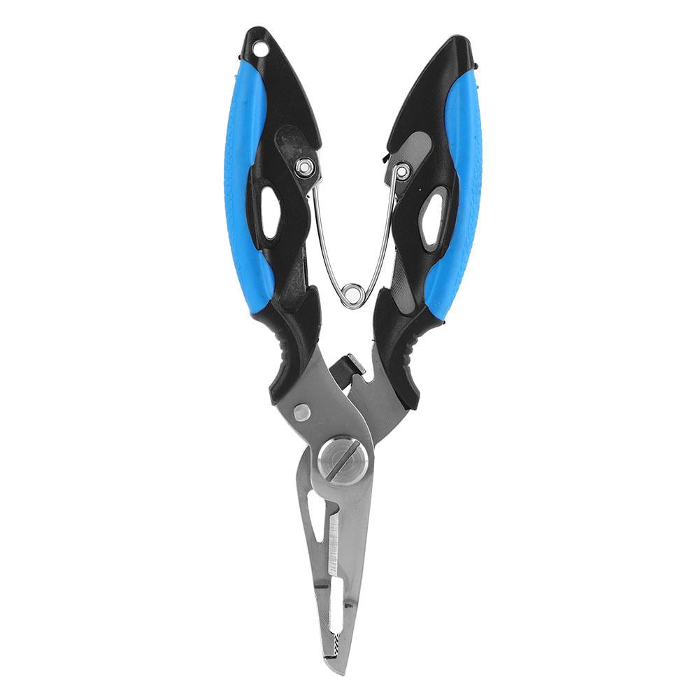 Multi-tool Fishing Pliers Hook Removal Disgorger Line Cutter Scissors W/ Lanyard 