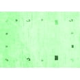 thumbnail image 1 of Ahgly Company Indoor Rectangle Solid Emerald Green Modern Area Rugs, 3' x 5', 1 of 4