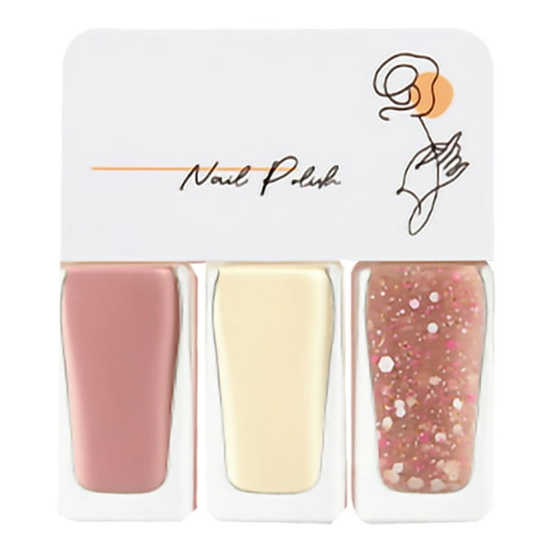 Juego De 3 Esmaltes De Uñas A Base De Agua Para Mujer, Fácil De Despegar, Secado Rápido, Para Citas, Fiestas De Halloween