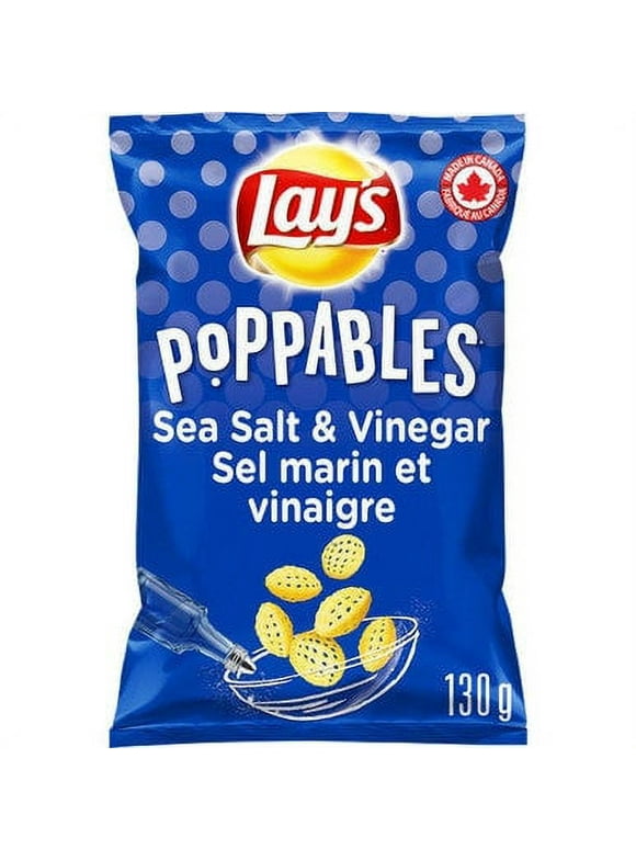 Lay's Poppables Sea Salt & Vinegar Potato Snack, 130g/4.5 oz., {Imported from Canada}
