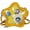 Yellow, variant on Baguery Ita Bag Star Shaped Purse - PU Leather Cute Clear Crossbody Bag, Kawaii Pin Display Shoulder Bag (Bare Bag)​