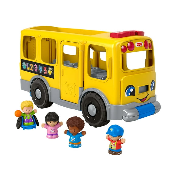 Fisher-Price Little People Big Yellow School Bus Musical Learning Toy for Toddlers 1-5 Years Old