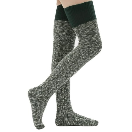 

funny socks Women Thigh High Cotton Knitted Winter Boot Sock Vintage Warm Extra Long Leg Warmer Over The Knee High Stocking