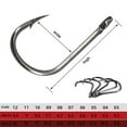 thumbnail image 3 of 1000PCS Fishhooks Fish Hooks with Barbs 10 Sizes Carbon Steel Fishing Hooks with Portable Storage Box, 3 of 9
