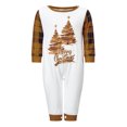 thumbnail image 3 of AceBaby Christmas Family Matching  Pajamas Set Tree and Letter Print Holiday Sleepwear Pjs, 3 of 9