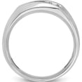thumbnail image 2 of 14K White Gold Ibgoodman Men's Polished And Satin 5-Stone 1/4 Carat Aa Quality Diamond Ringsize 10 (Width 7.29) - Jbsp, 2 of 5