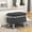 Gray, variant on Christopher Knight Home 29.5" Luxury Upholstered Storage Ottoman, Button-Tufted Bench with Fringe, Gray