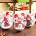thumbnail image 4 of 20 Pcs Boules de Noël Transparentes 70Mm, Boules de Noël en Acrylique, Boules Remplissables en Plastique Transparent, Boules de Noël Transparentes, Boules d'Arbre de Noël, 4 of 5