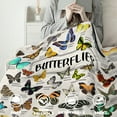 thumbnail image 2 of Butterfly Blanket for Boys Girls, Ultra Soft Butterfly Throw Blanket for Butterfly Lovers, Lightweight Cozy Kids Butterfly Gifts Blanket for Christmas Bed Couch Sofa 40x50in, 2 of 6