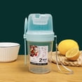 thumbnail image 2 of Yogurt Parfait Cups with Lids and Spoons, Overnight Oats Containers, Reusable Topping Compartment for Breakfast with Yogurt, Cereal or Oatmeal On-the-Go,Blue,Double layer 800ml, 2 of 7