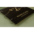thumbnail image 2 of Personalized We Do Guest Book Rustic Wedding Wood Wooden Engraved Scrapbook, 2 of 5