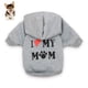 thumbnail image 1 of Ropa para perros "Amo a mi mamá" Sudadera con capucha estampada Sudadera con capucha para cachorros Ropa cálida para cachorros Sudadera con capucha, 1 of 8